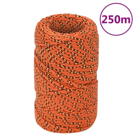 Orange polypropylene boat rope 2 mm 250 m by vidaXL, Ropes and metal cords - Ref: Foro24-152638, Price: 17,99 €, Discount: %