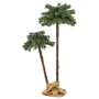 Palmera artificial doble con LED 90 cm y 150 cm de vidaXL, Arboles de navidad - Ref: Foro24-347636, Precio: 34,96 €, Descuent...