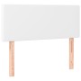 Cabecero de cuero sintético blanco 100x5x78/88 cm de vidaXL, Cabeceros y pies de cama - Ref: Foro24-345773, Precio: 38,70 €, ...