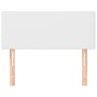 Cabecero de cuero sintético blanco 100x5x78/88 cm de vidaXL, Cabeceros y pies de cama - Ref: Foro24-345773, Precio: 38,70 €, ...