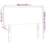 Cabecero de cuero sintético blanco 100x5x78/88 cm de vidaXL, Cabeceros y pies de cama - Ref: Foro24-345773, Precio: 38,71 €, ...