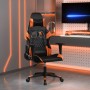 Black and orange synthetic leather massage gaming chair by vidaXL, Gaming chairs - Ref: Foro24-345517, Price: 127,46 €, Disco...