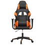 Black and orange synthetic leather massage gaming chair by vidaXL, Gaming chairs - Ref: Foro24-345517, Price: 127,46 €, Disco...