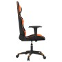 Black and orange synthetic leather massage gaming chair by vidaXL, Gaming chairs - Ref: Foro24-345517, Price: 127,46 €, Disco...