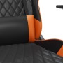 Schwarzer und orangefarbener Massage-Gaming-Stuhl aus Kunstleder von vidaXL, Gaming-Stühle - Ref: Foro24-345517, Preis: 127,9...