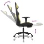 Silla gaming de masaje con reposapiés tela negro y verde claro de vidaXL, Sillones para videojuegos - Ref: Foro24-345486, Pre...