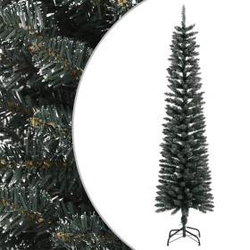 Narrow artificial Christmas tree with green PVC support 210 cm by vidaXL, Christmas trees - Ref: Foro24-345186, Price: 54,75 ...