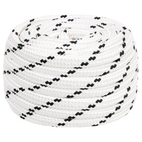 White polyester braided boat rope 18 mmx25 m by vidaXL, Ropes and metal cords - Ref: Foro24-152786, Price: 35,99 €, Discount: %