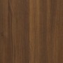 Banco zapatero madera contrachapada marrón roble 103x30x48 cm