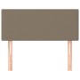 Taupe gray fabric headboard 100x5x78/88 cm by vidaXL, Headboards and footboards - Ref: Foro24-345768, Price: 47,04 €, Discoun...