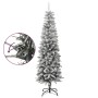 Schmaler künstlicher Weihnachtsbaum mit Schnee aus PVC und PE 180 cm von vidaXL, Weihnachtsbäume - Ref: Foro24-345195, Preis:...