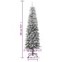 Schmaler künstlicher Weihnachtsbaum mit Schnee aus PVC und PE 180 cm von vidaXL, Weihnachtsbäume - Ref: Foro24-345195, Preis:...