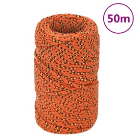 Cuerda de barco polipropileno naranja 2 mm 50 m de vidaXL, Sogas y cuerdas metálicas - Ref: Foro24-152636, Precio: 9,99 €, De...