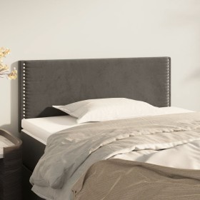 Cabecero de terciopelo gris oscuro 100x5x78/88 cm de vidaXL, Cabeceros y pies de cama - Ref: Foro24-345919, Precio: 48,99 €, ...