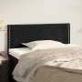 Black velvet headboard 80x5x78/88 cm by vidaXL, Headboards and footboards - Ref: Foro24-345880, Price: 43,43 €, Discount: %