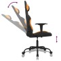 Black and orange fabric massage gaming chair by vidaXL, Gaming chairs - Ref: Foro24-345474, Price: 119,33 €, Discount: %