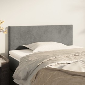 Light gray velvet headboard 90x5x78/88 cm by vidaXL, Headboards and footboards - Ref: Foro24-345758, Price: 45,51 €, Discount: %