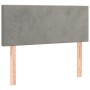 Light gray velvet headboard 90x5x78/88 cm by vidaXL, Headboards and footboards - Ref: Foro24-345758, Price: 45,53 €, Discount: %