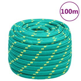 Green polypropylene boat rope 20 mm 100 m by vidaXL, Ropes and metal cords - Ref: Foro24-152740, Price: 136,27 €, Discount: %