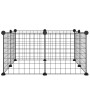 Pet cage with 8 panels black steel 35x35cm by vidaXL, Cages and habitats for small animals - Ref: Foro24-171621, Price: 25,99...