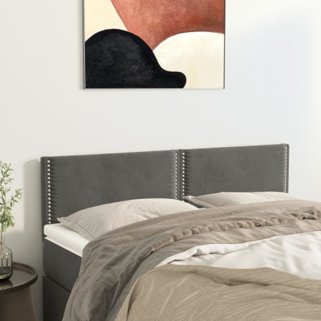 Headboards 2 units dark gray velvet 72x5x78/88 cm by vidaXL, Headboards and footboards - Ref: Foro24-345939, Price: 53,92 €, ...