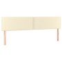 Headboards 2 units cream-colored synthetic leather 90x5x78/88cm by vidaXL, Headboards and footboards - Ref: Foro24-345974, Pr...