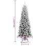 Künstlicher Weihnachtsbaum mit Schnee PVC und PE 210 cm von vidaXL, Weihnachtsbäume - Ref: Foro24-345191, Preis: 148,26 €, Ra...