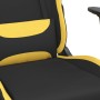 Silla gaming de masaje tela negro y amarillo de vidaXL, Sillones para videojuegos - Ref: Foro24-345494, Precio: 117,99 €, Des...