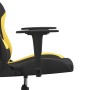 Schwarz-gelber Massage-Gaming-Stuhl aus Stoff von vidaXL, Gaming-Stühle - Ref: Foro24-345494, Preis: 117,64 €, Rabatt: %