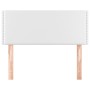 Cabecero de cuero sintético blanco 80x5x78/88 cm de vidaXL, Cabeceros y pies de cama - Ref: Foro24-345873, Precio: 45,74 €, D...