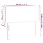 Cabecero de cuero sintético blanco 80x5x78/88 cm de vidaXL, Cabeceros y pies de cama - Ref: Foro24-345873, Precio: 45,74 €, D...