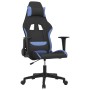 Black and blue fabric massage gaming chair by vidaXL, Gaming chairs - Ref: Foro24-345497, Price: 128,74 €, Discount: %