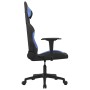 Schwarzer und blauer Massage-Gaming-Stuhl aus Stoff von vidaXL, Gaming-Stühle - Ref: Foro24-345497, Preis: 128,99 €, Rabatt: %