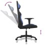 Schwarzer und blauer Massage-Gaming-Stuhl aus Stoff von vidaXL, Gaming-Stühle - Ref: Foro24-345497, Preis: 128,99 €, Rabatt: %