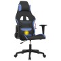 Schwarzer und blauer Massage-Gaming-Stuhl aus Stoff von vidaXL, Gaming-Stühle - Ref: Foro24-345497, Preis: 128,99 €, Rabatt: %