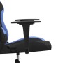 Black and blue fabric massage gaming chair by vidaXL, Gaming chairs - Ref: Foro24-345497, Price: 128,74 €, Discount: %