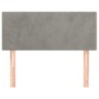 Cabecero de terciopelo gris claro 100x5x78/88 cm de vidaXL, Cabeceros y pies de cama - Ref: Foro24-345778, Precio: 40,99 €, D...