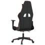 Silla gaming de masaje cuero sintético negro y rojo de vidaXL, Sillones para videojuegos - Ref: Foro24-345512, Precio: 129,51...