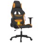 Massage-Gaming-Stuhl aus schwarzem und orangefarbenem Stoff von vidaXL, Gaming-Stühle - Ref: Foro24-345495, Preis: 124,78 €, ...