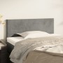 Cabecero de terciopelo gris claro 80x5x78/88 cm de vidaXL, Cabeceros y pies de cama - Ref: Foro24-345738, Precio: 43,37 €, De...