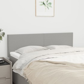 Headboards 2 units light gray fabric 72x5x78/88 cm by vidaXL, Headboards and footboards - Ref: Foro24-345784, Price: 60,28 €,...