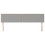 Headboards 2 units of light gray fabric 100x5x78/88 cm by vidaXL, Headboards and footboards - Ref: Foro24-345984, Price: 58,8...