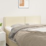 Headboards 2 units cream-colored synthetic leather 72x5x78/88 cm by vidaXL, Headboards and footboards - Ref: Foro24-345934, P...