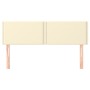 Headboards 2 units cream-colored synthetic leather 72x5x78/88 cm by vidaXL, Headboards and footboards - Ref: Foro24-345934, P...