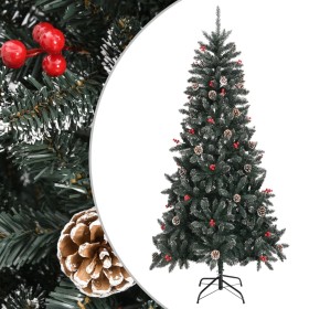 Árbol de Navidad artificial con soporte PVC verde 240 cm de vidaXL, Arboles de navidad - Ref: Foro24-345182, Precio: 178,99 €...