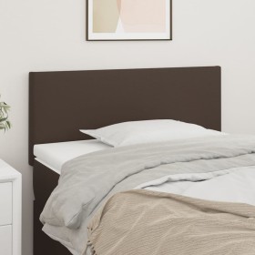 Brown synthetic leather headboard 90x5x78/88 cm by vidaXL, Headboards and footboards - Ref: Foro24-345755, Price: 43,99 €, Di...