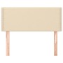 Cabecero de tela color crema 100x5x78/88 cm de vidaXL, Cabeceros y pies de cama - Ref: Foro24-345909, Precio: 46,99 €, Descue...