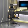 Schwarz-goldener Massage-Gaming-Stuhl aus Kunstleder von vidaXL, Gaming-Stühle - Ref: Foro24-345513, Preis: 140,99 €, Rabatt: %