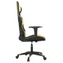 Schwarz-goldener Massage-Gaming-Stuhl aus Kunstleder von vidaXL, Gaming-Stühle - Ref: Foro24-345513, Preis: 140,99 €, Rabatt: %