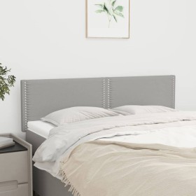 Headboards 2 units light gray fabric 72x5x78/88 cm by vidaXL, Headboards and footboards - Ref: Foro24-345924, Price: 54,15 €,...